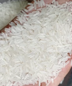 DT8 rice grains are long, thin, clear white