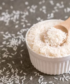Ham Chau rice has long and white grains