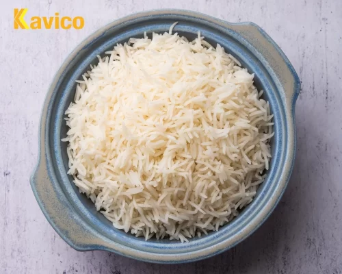 The rice is cooked from Basmati rice